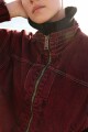 Campera Grunge Bordeaux