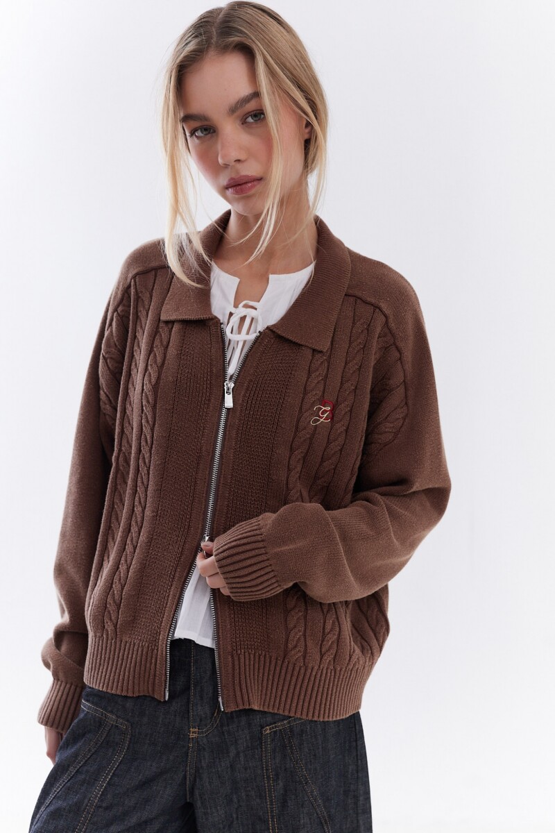 Sweater Dual Marrón