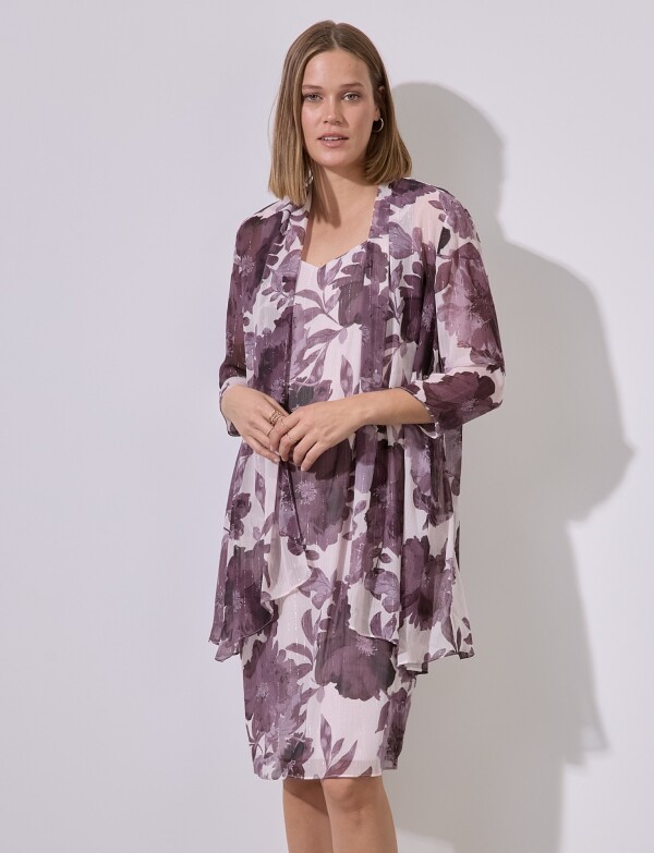 Set Vestido & Chaqueta LAVANDA/MULTI