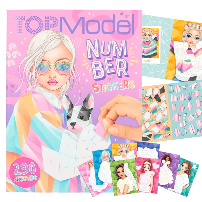 Libro de stickers Number Fantasy Top Model Libro de stickers Number Fantasy Top Model