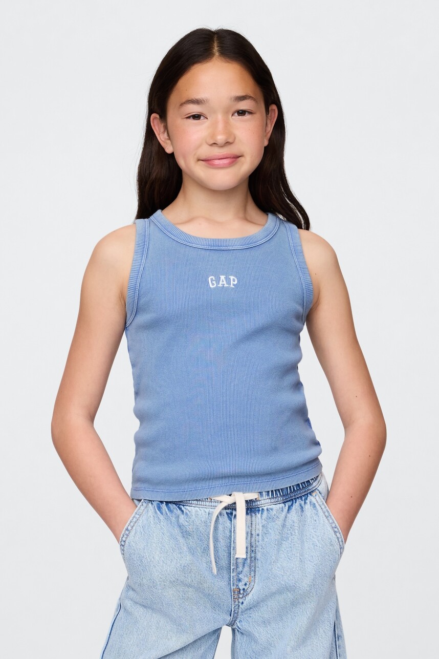 Musculosa Logo Gap Niña Dazzling Blue 183949Tc
