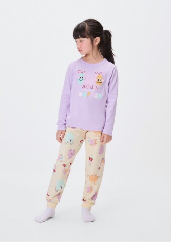 PIJAMA ML INFANTIL LILAS