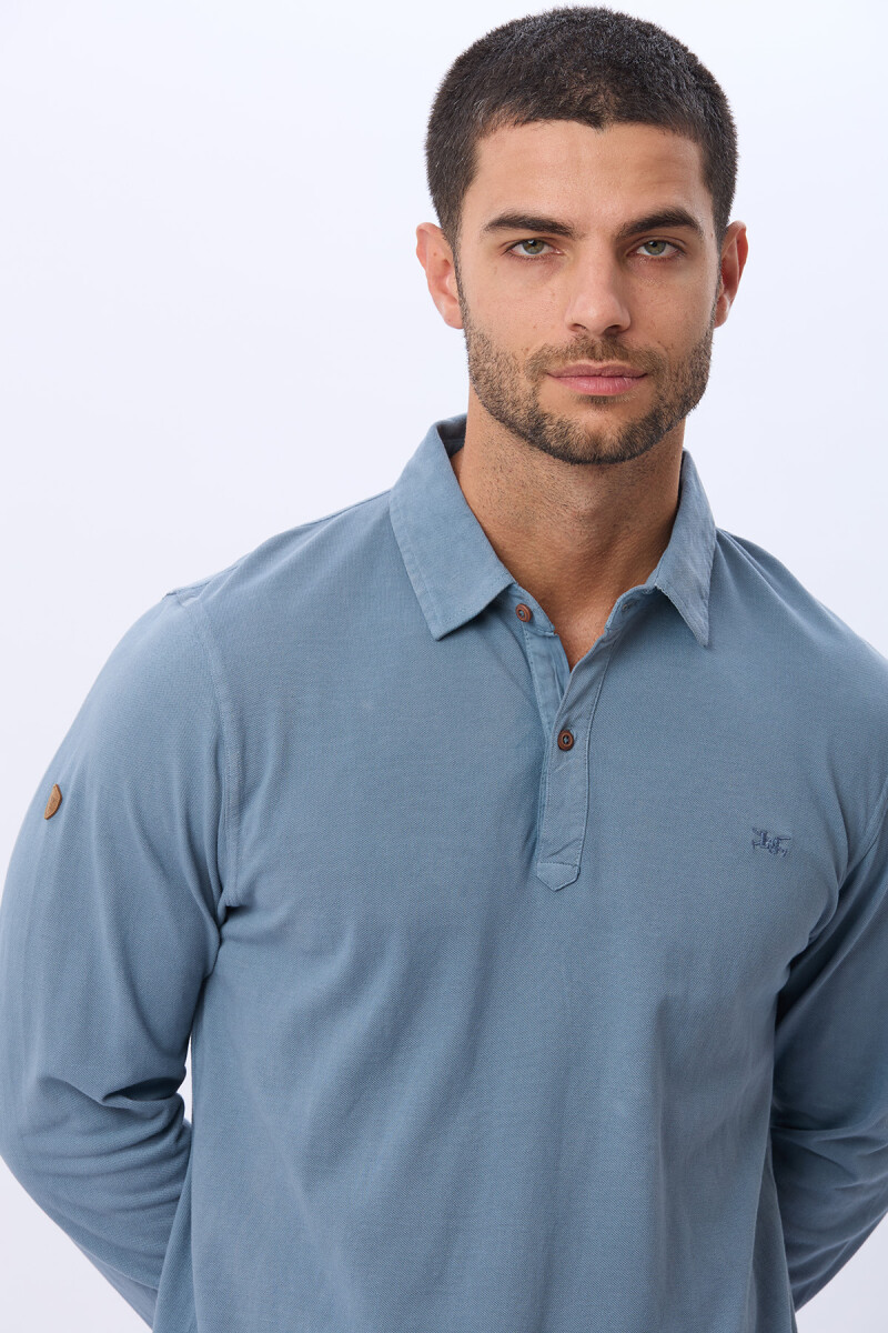 REMERA POLO LISA PIQUE - Piedra 