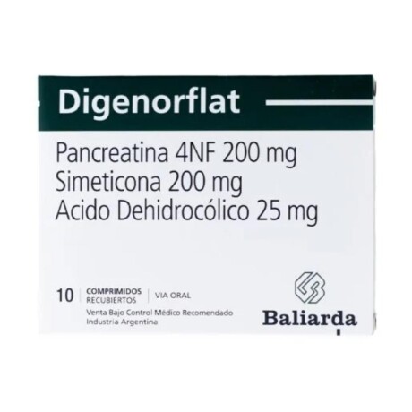 Digenorflat 10 Comprimidos ¿ Digestivo / Anti-Flatulento Digenorflat 10 Comprimidos ¿ Digestivo / Anti-Flatulento