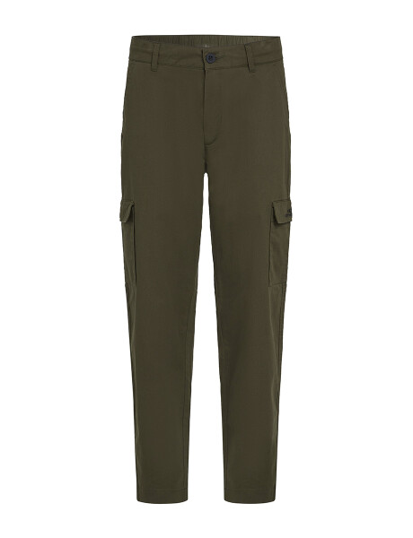 Pantalones Essentials Cargo Verde Militar