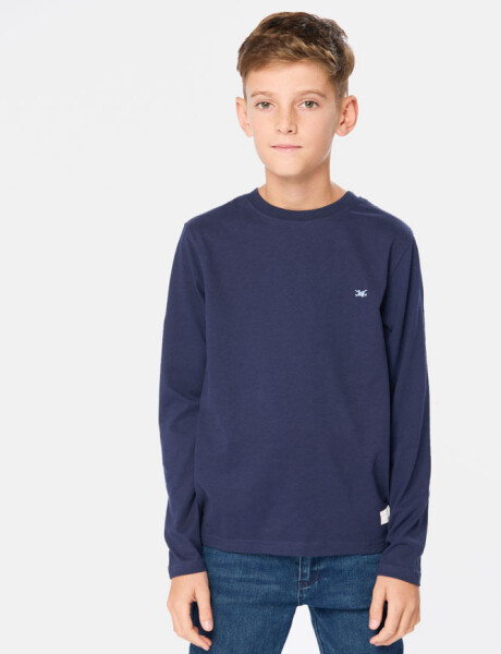 REMERA LISA Azul