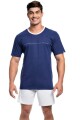 Pijama Manga Corta Hombre Azul