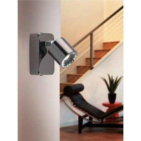Spot LED negro cromado 5W 3000K MAURANO EG2154