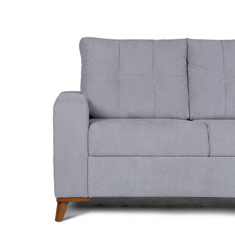 Sofá Katrina - Tela Microfibra - 2 cuerpos 10286 (Gris)