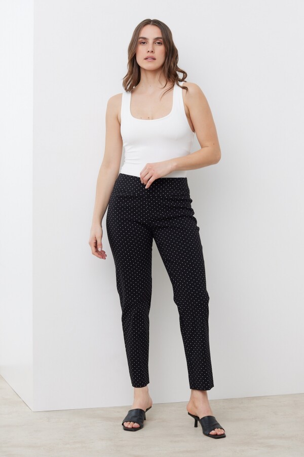 Pantalon Dots NEGRO/BLANCO