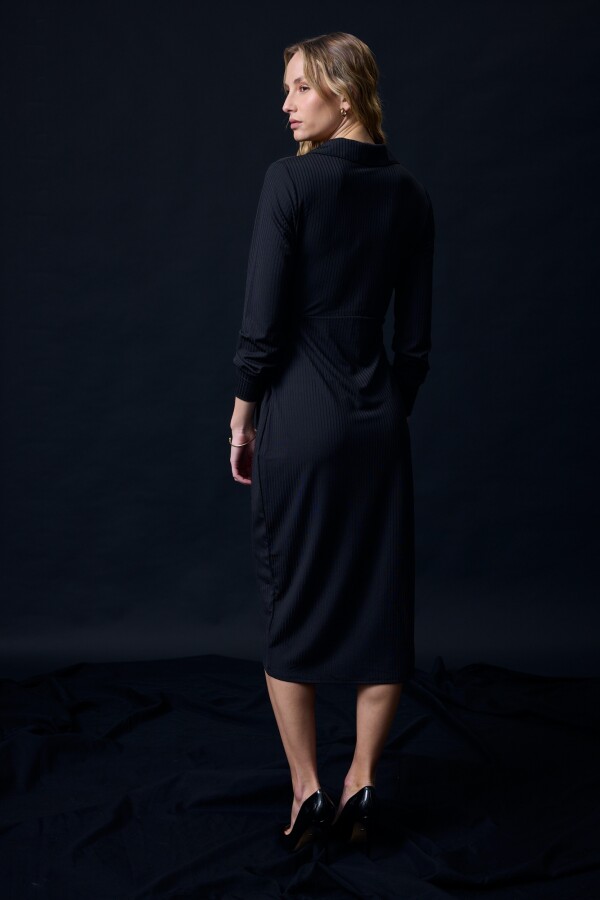 Vestido Cruzado NEGRO