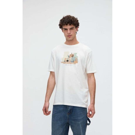 Remera Hess Off white