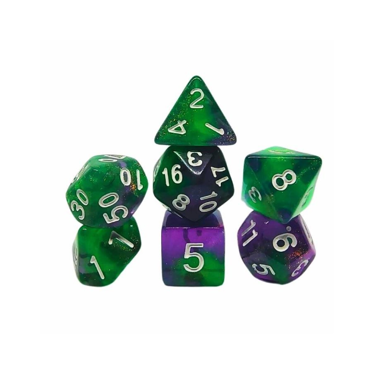Set de Dados Fusión - Verde y Violeta 