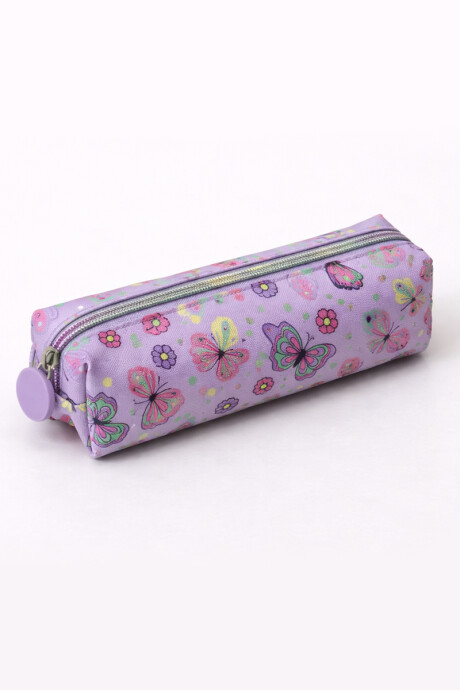 Mochila infantil con cartuchera - Estampa de mariposa