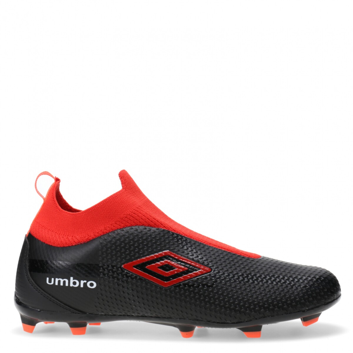 Championes de Fútbol 11 Hombre Umbro Fuzion - Negro - Rojo - Blanco 