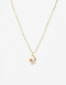 Cadena Corta con Dije Cubic zirconia Collar Con Dije Cubic Bañado En Oro - Dorado