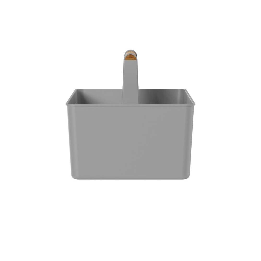 CESTA ALMACENAJE POLIPROPILENO GRIS FLOW