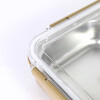 TUPPER INOX/BEIGE C/DIVISIONES 23X7X6CM Unica