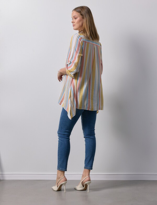 Camisa Larga MULTI/AMARILLO