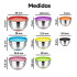 Juego de 8 Bowl De Acero Inoxidable Utensilios Cocina Profesional IMBACK Multicolor Juego de 8 Bowl De Acero Inoxidable Utensilios Cocina Profesional IMBACK Multicolor