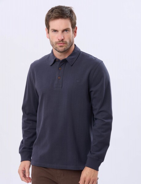 REMERA POLO JERSEY Azul