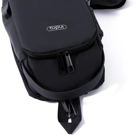 Bolso Morral Antirrobo Impermeable con Candado TSA Indra Negro