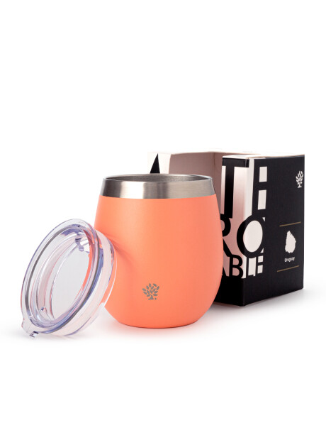 Mate Acero Inox. con Tapa Coral