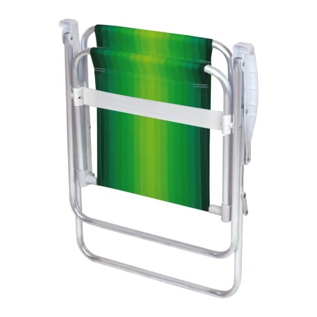 Set x2 Reposeras Sillas Alta Plegable 110 Kg Aluminio Mor Verde