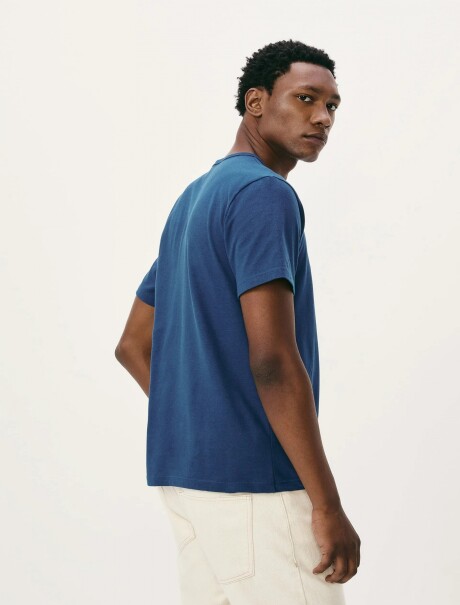 CAMISETA MANGA CORTA SLIM AZUL