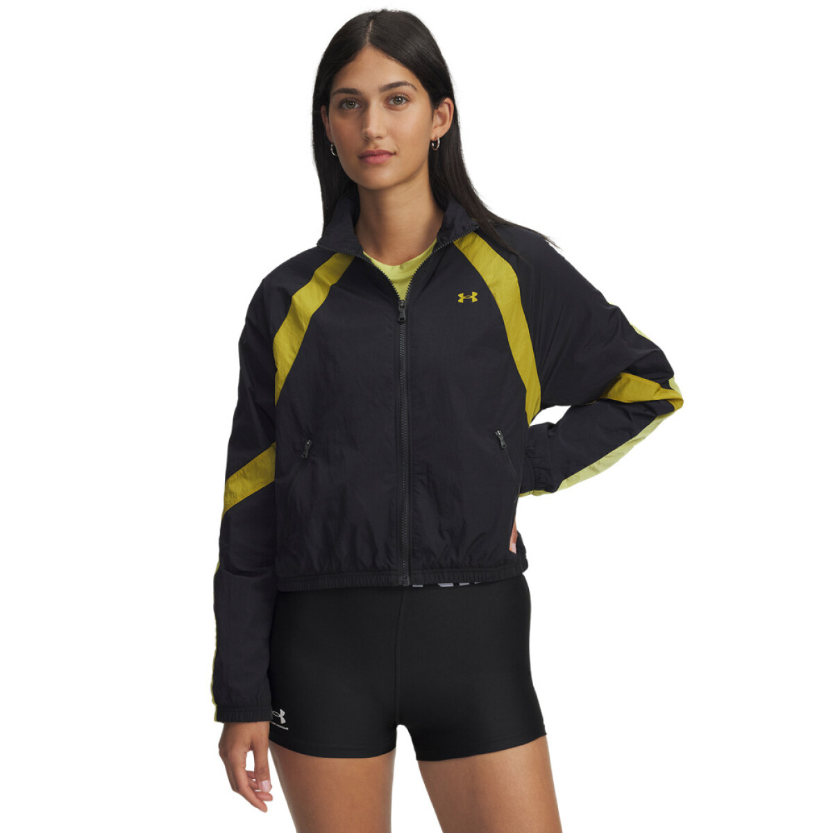 UA Icon Crinkle Jacket - BLK-001 