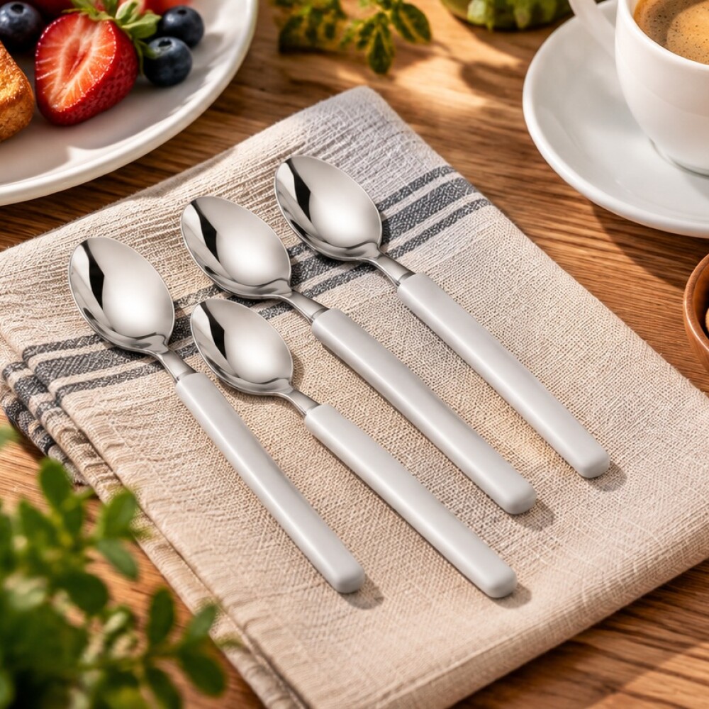 Primavera Blanco Set 4 cucharas cafe 60440/6 Primavera Blanco Set 4 cucharas cafe 60440/6