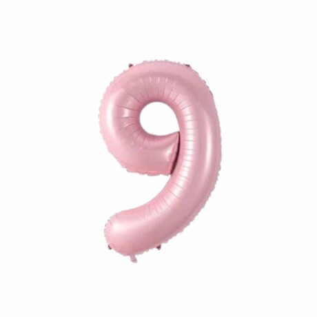 Globo rosado pastel 75 cm Número 9