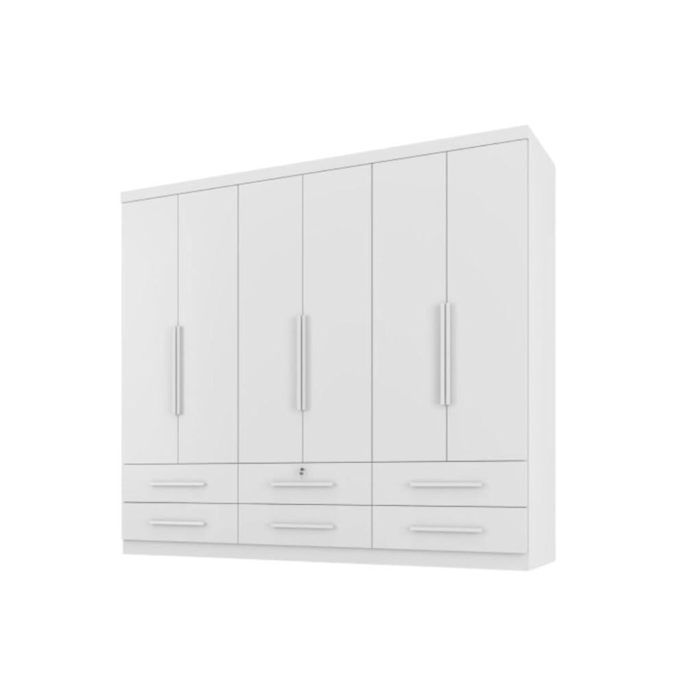 Ropero Maximus Plus 6 Puertas 6 Cajones Blanco