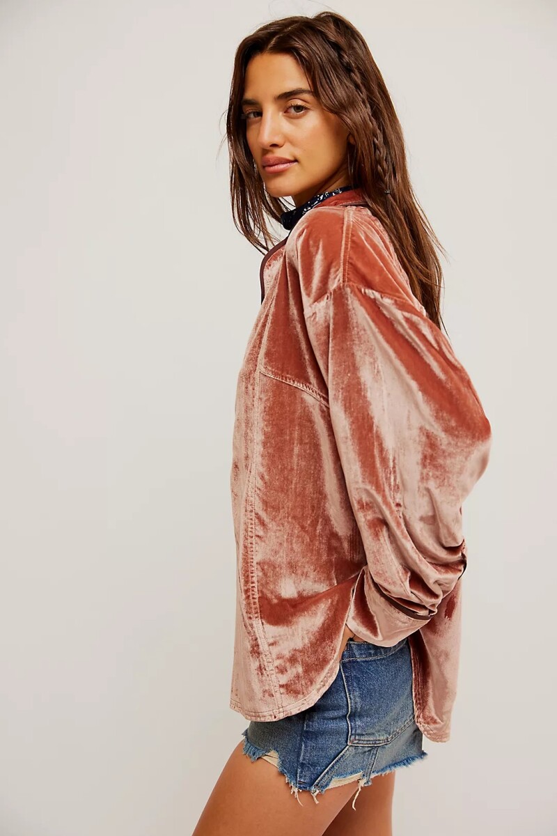 LUXY VELVET SOLID Marron