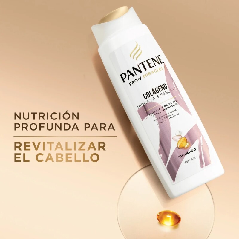 Shampoo Pantene Colágeno Nutre Y Revitaliza 300ml Shampoo Pantene Colágeno Nutre Y Revitaliza 300ml