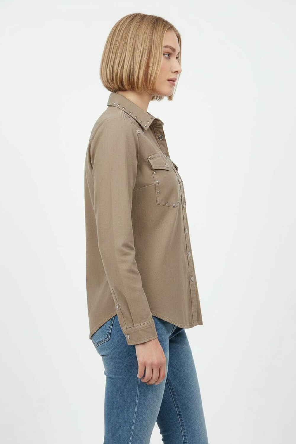 Camisa Totus Taupe Claro