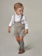 Camisa Body Cuello Bebe Blanco Roto