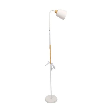 Lámpara De Pie Lumax Nórdica Flexible 1.5 M Calidad Pantalla Blanco