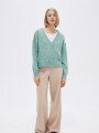 Cardigan Safia Verde Grisaceo