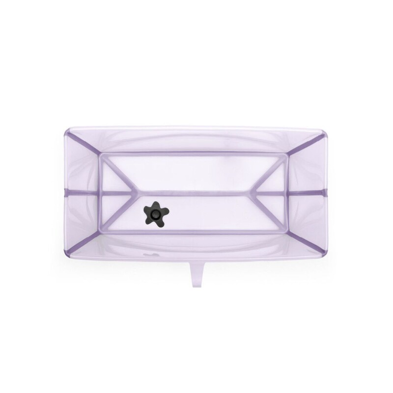Baño Stokke Flexibath XL Plegable Transparente y Lavanda