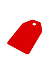 TAG COLGANTE LISO 5X8,5 cm ROJO