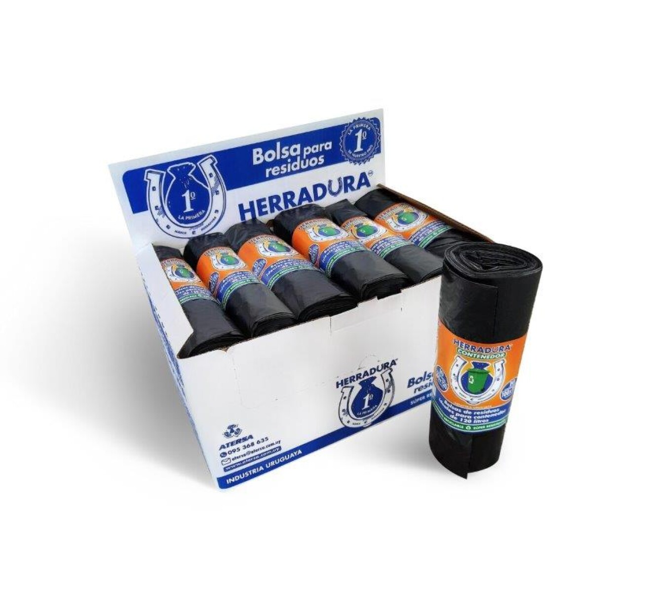 Bolsa contenedor Herradura, rollo 10 unidades 100x120cm 