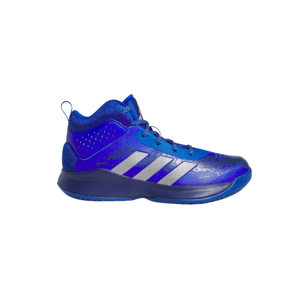 adidas CROSS EM UP 5 SHOES WIDE - Royal Blue / Silver Metallic / Victory Blue 