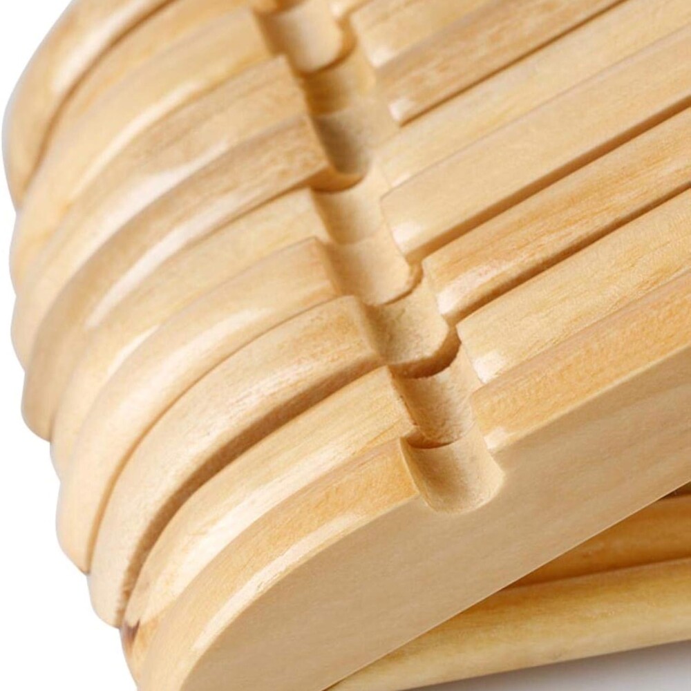 Perchas De Madera Pack x6 Perchas De Madera Pack x6
