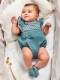 Ranita Con Smock Azul Claro