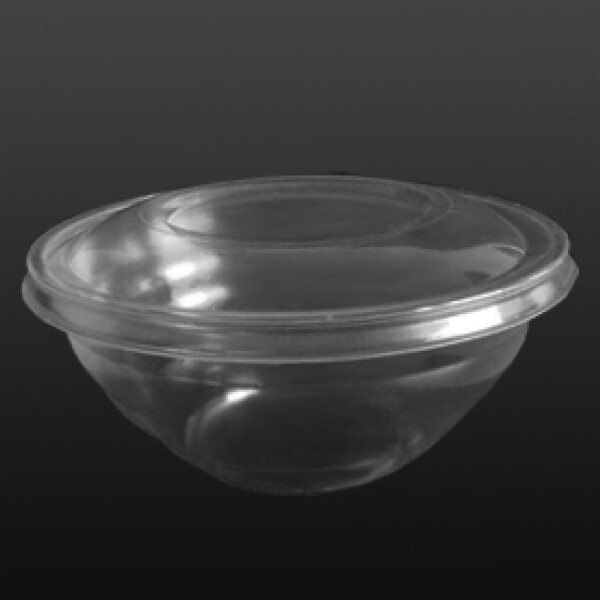 BOWL PARA ENSALADAS CON TAPA BISAGRA 1100 CC. CX200 TRANSPARENTE