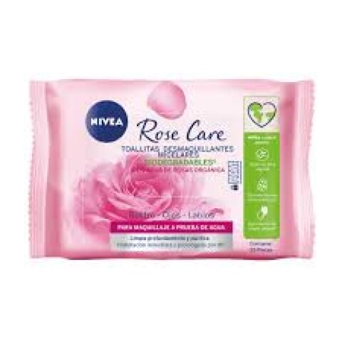 Nivea Rose Care toallitas desmaquillantes x25 Nivea Rose Care toallitas desmaquillantes x25