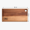 Tabla de Madera de Cedro Rectangular 50x25cm Tabla de Madera de Cedro Rectangular 50x25cm