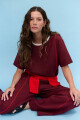BLUSA LINO CRUZ BURDEOS