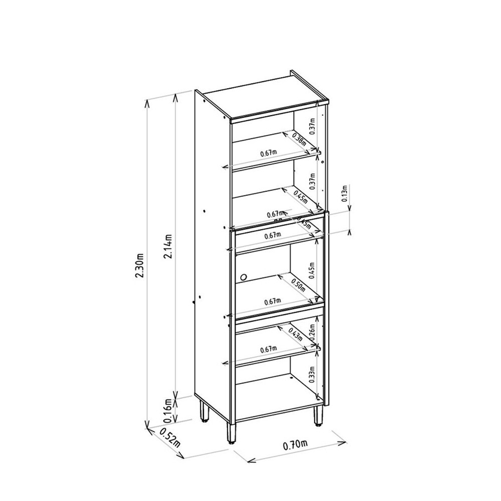 MUEBLE PARA 1 MICROONDAS MODELO ALLURE Mueble Para 1 Microondas Modelo Allure